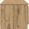 vidaXL - Tv-meubel - 140x40x36 - cm - bewerkt - hout - artisanaal - eikenkleurig