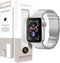 Selencia Bandje Geschikt voor Stalen magnetisch bandje voor de Apple Watch Bandje Series 1 / 2 / 3 / 4 / 5 / 6 / 7 / 8 / 9 / SE - 38 / 40 / 41 mm - Selencia Stalen band - Zilver