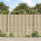 vidaXL - Tuinscherm - 2 - st - grof - steenpatroon - 35x0,19 - m - PVC - grijs