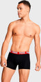 PUMA everyday - Heren 2P boxers - Lange pijp stretchkatoen - Zwart & rood (2 stuks)