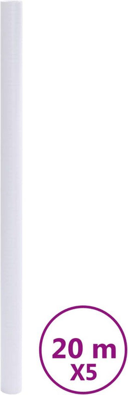 vidaXL - Raamfolies - mat - PVC - wit