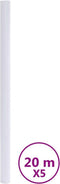 vidaXL - Raamfolies - mat - PVC - wit