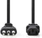 Nedis CEGP11300BK20 - Stroomkabel - Italiaanse connector 200cm - Zwart