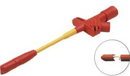 SKS Hirschmann KLEPS 2700 rt Grijpklem Steekaansluiting 4 mm CAT III Rood