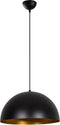 Moderne hanglamp zwart goud 40 cm | Canti