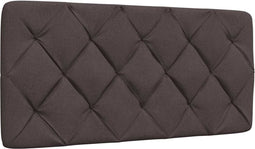 vidaXL - Hoofdbordkussen - 100 - cm - stof - donkerbruin