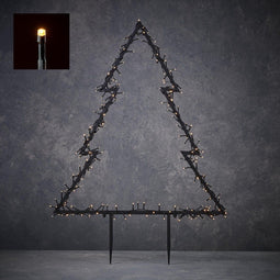 Luca Lighting - Garden d’light boom tuinsteker 300 led warm wit 8 function controller en timer- l89xb1xh125cm - Woonaccessoires en seizoensgebondendecoratie (Europese stekker )