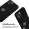 iMoshion Hoesje Geschikt voor iPhone 14 Hoesje Met Koord - iMoshion Siliconen design hoesje met koord - Zwart / Dandelion Black