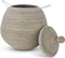 Safaary - Rieten Mand met Deksel van Zeegras Wit Tajine