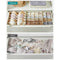 Songmics Lade-organizers - 8-delig - Opvouwbaar - 32 x 10 x 32 cm - Beige