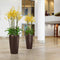 LECHUZA RONDO PREMIUM 40 - Plantenbak - met uitneembare binnenbak - met bewateringssysteem - ALL-IN-ONE set met LECHUZA-PON - wit hoogglans