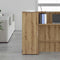 vidaXL - Opbergkast - 40x45x103,5 - cm - bewerkt - hout - artisanaal - eikenkleur