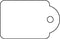 APLI 00388 - Hanglabels met ophangoog en touwtjes - Wit