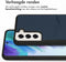 Accezz Samsung Galaxy S21 FE - Back Cover - Premium Leather Card Slot - Donkerblauw