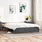 vidaXL - Bedframe - massief - hout - grijs - 140x190 - cm