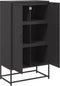 vidaXL - Hoge - kast - 68,5x38,5x123,5 - cm - staal - zwart
