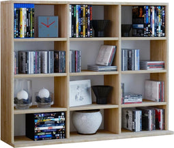 CD DVD kast open vakkenkast Megosa mini sonoma eiken