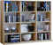 CD DVD kast open vakkenkast Megosa mini sonoma eiken