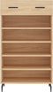 vidaXL - Schoenenkast - 60x35x105 - cm - bewerkt - hout - sonoma - eikenkleurig