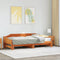vidaXL - Slaapbank - onderschuifbed - zonder - matras - 90x190 - cm - hout - wasbruin