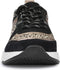 PS Poelman Carocel - Dames Sneakers - Furry Luipaard Print en Metallic - Zwart Multi - Maat 39