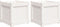 vidaXL - Plantenbakken - 2 - st - cm - massief - grenenhout - wit