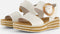 Gabor 550.2 - Sandalen - Leer - Sleehak - Wit - Maat 38