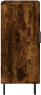 vidaXL - Dressoir - 90x34x80 - cm - bewerkt - hout - gerookt - eikenkleurig