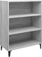 vidaXL - Dressoir - 69,5x32,5x90 - cm - bewerkt - hout - grijs - sonoma - eikenkleurig