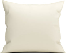 Yellow Kussensloop Percale - Kussenhoes van 80x80 cm - 1 stuk - 100% Katoen-Perkal - Off-White