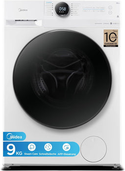 Midea MF200W90WB-14A - Wasmachine - 9 kg - 1300 tpm - Energieklasse A - Wit