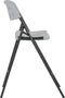 vidaXL - Barstoelen - inklapbaar - 2 - st - HDPE - en - staal - wit