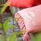 Dutch Decor RUBY - Kussenhoes katoen 45x45 cm - Dusty Pink - roze - met flosjes - met rits