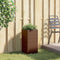 vidaXL - Plantenbak - 30x30x60 - cm - poly - rattan - bruin