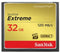 SanDisk Extreme - CompactFlash 32GB - Leessnelheid 120MB/s - Schrijfsnelheid 85MB/s