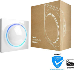FIBARO Walli Roller Shutter - Wit - Slimme rolluikschakelaar - Werkt met FIBARO Home Centers, Homey en andere Z-Wave Controllers