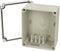 Fibox PC H 95 T Installatiebehuizing 170 x 140 x 95 Polycarbonaat Grijs-wit (RAL 7035) 1 stuk(s)