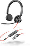 Poly Blackwire C3325 - On Ear Headset - Ruisonderdrukking - Zwart