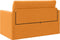 vidaXL - Vloersofa - Bed - 2-in-1 - Donkergeel - 124x71x78 - cm - Stof