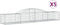vidaXL - Schanskorven - 5 - st - gewelfd - 300x50x40/60 - cm - gegalvaniseerd - ijzer