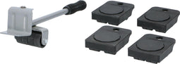 Kinzo Meubelroller - Meubelrollers Set - Max 600 kg - Zwart Grijs (5-delig)