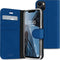 Accezz Hoesje Geschikt voor iPhone 13 Mini Hoesje Met Pasjeshouder - Accezz Wallet Softcase Bookcase - Donkerblauw