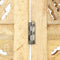 vidaXL - Kamerscherm - 4 - panelen - handgesneden - 160x165 - cm - massief - mangohout