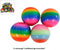 Fidget Toy Regenboog stressbal - 1 exemplaar - Super zacht - Satisfying - 7 cm groot - Stressbal voor de hand