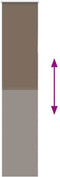 vidaXL - Rolgordijn - verduisterend - koffie - 55x210 - cm - stofbreedte - 50,7 - cm