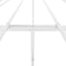 vidaXL - Bedframe - metaal - wit - 160x200 - cm