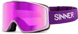 SINNER Sin Valley S - Skibril - Verwisselbare lenzen categorie 1 en 3 - Paars