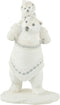 J-Line figuur IjsBeer + Beertje Hand In Hand - polyresin - wit/grijs