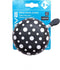 Fietsbel Ding-Dong M-Wave ø80mm - black with white fluorescent dots