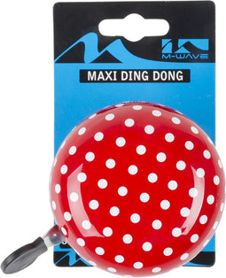 Fietsbel Ding-Dong M-Wave ø80mm - ladybird red